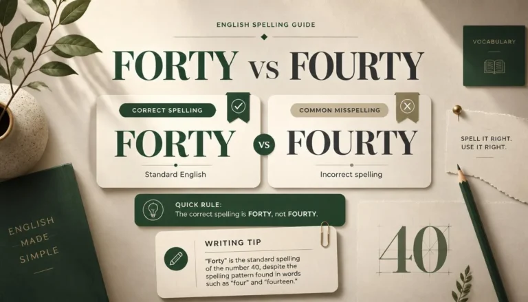 Forty vs Fourty