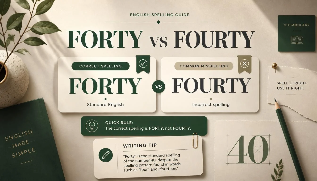 Forty vs Fourty