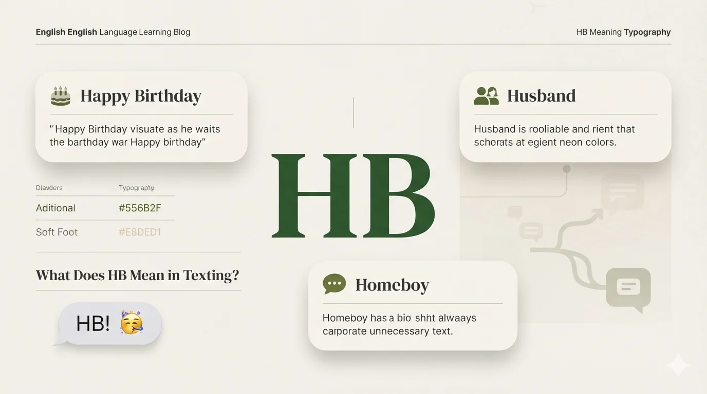 HB Meaning Slang