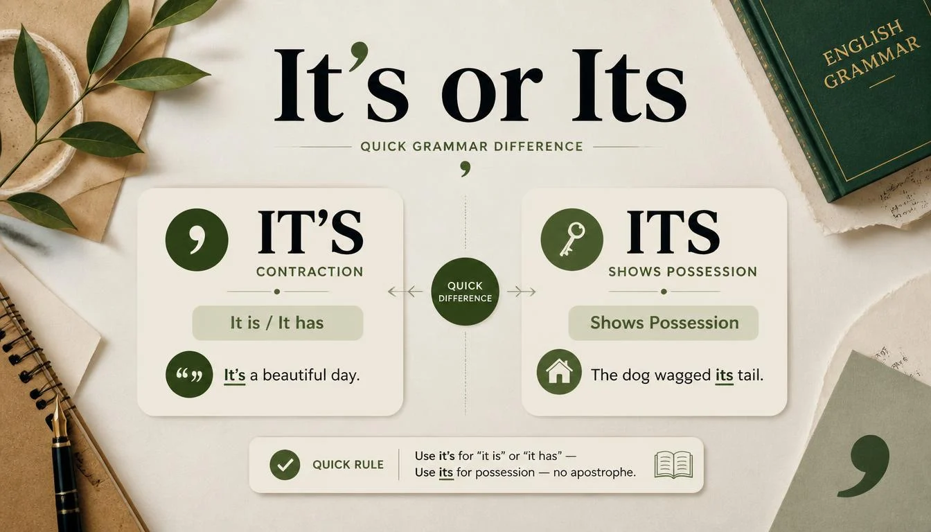 It's or Its