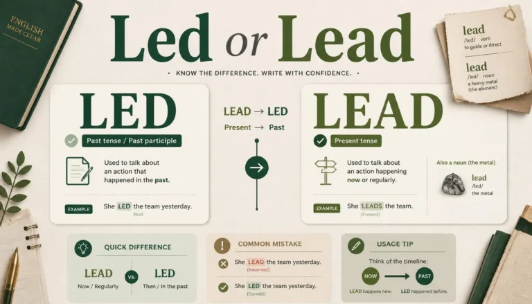 Led or Lead