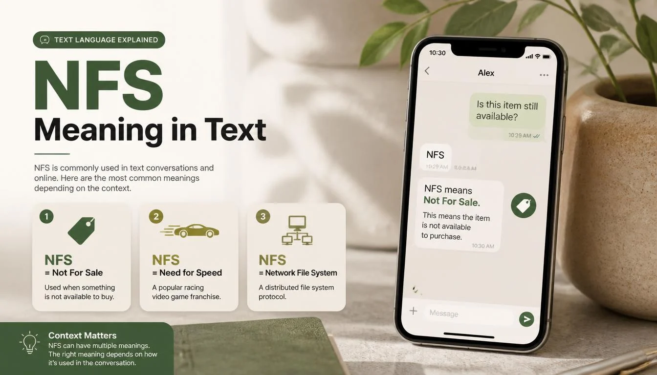 NFS Meaning in Text