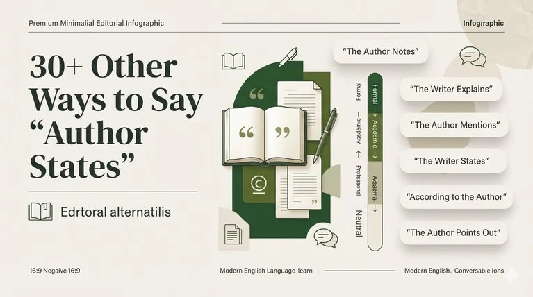 30+ Other Ways to Say "Author States"