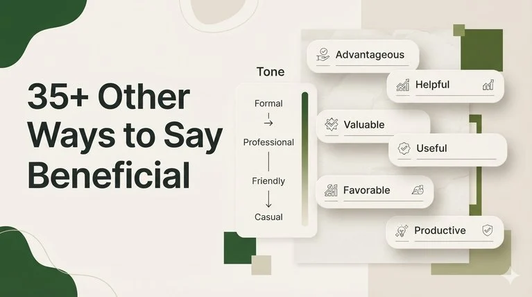 35+ Other Ways to Say Beneficial