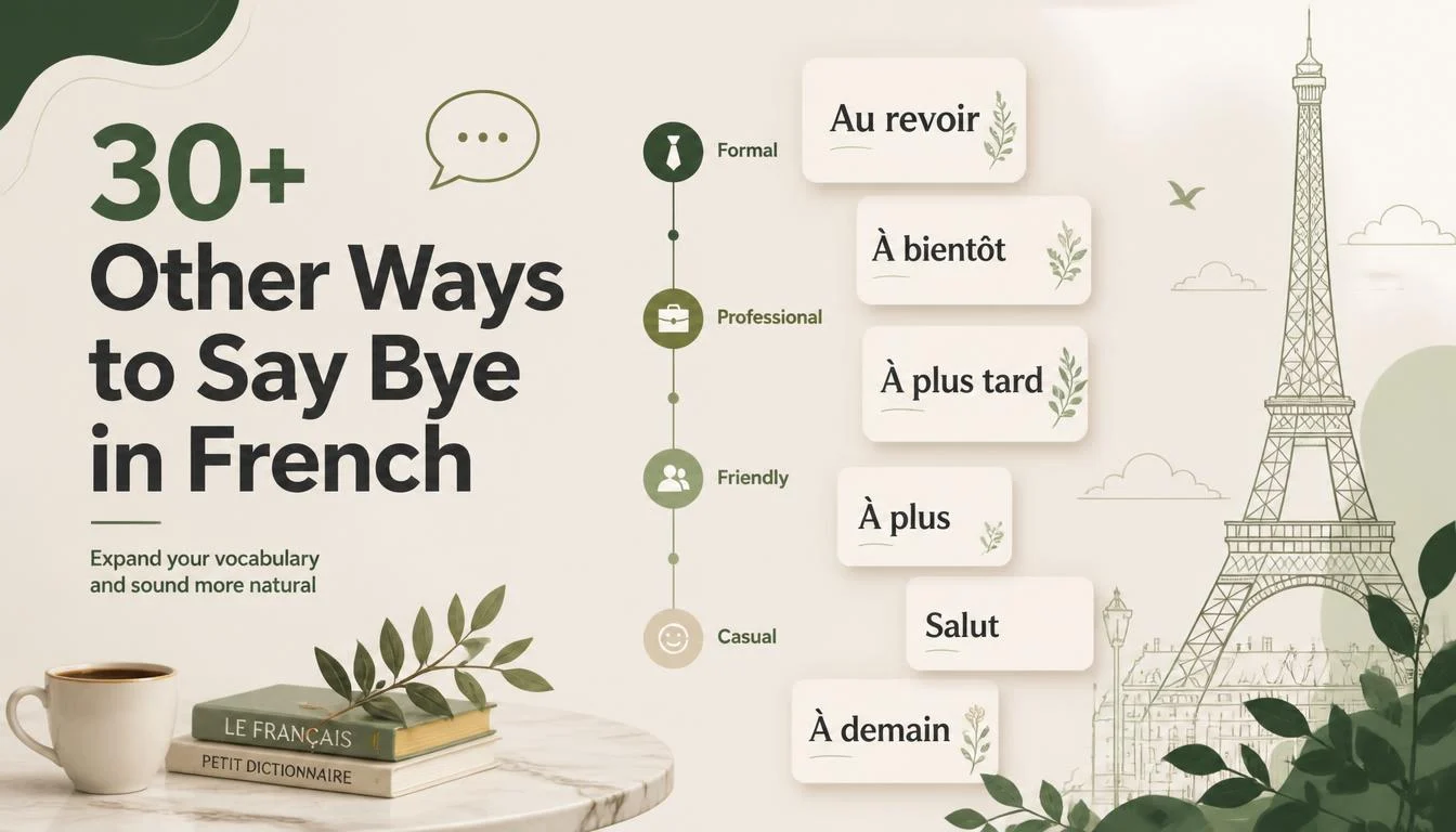 30+ Other Ways to Say Bye in French
