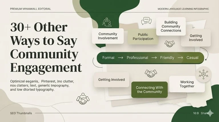 30+ Other Ways to Say Community Engagement
