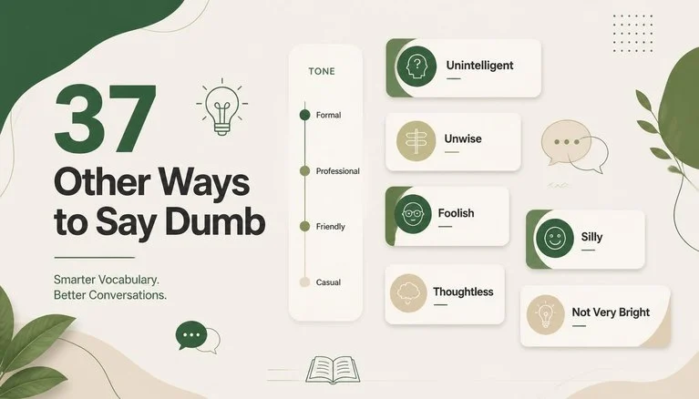 37 Other Ways to Say Dumb