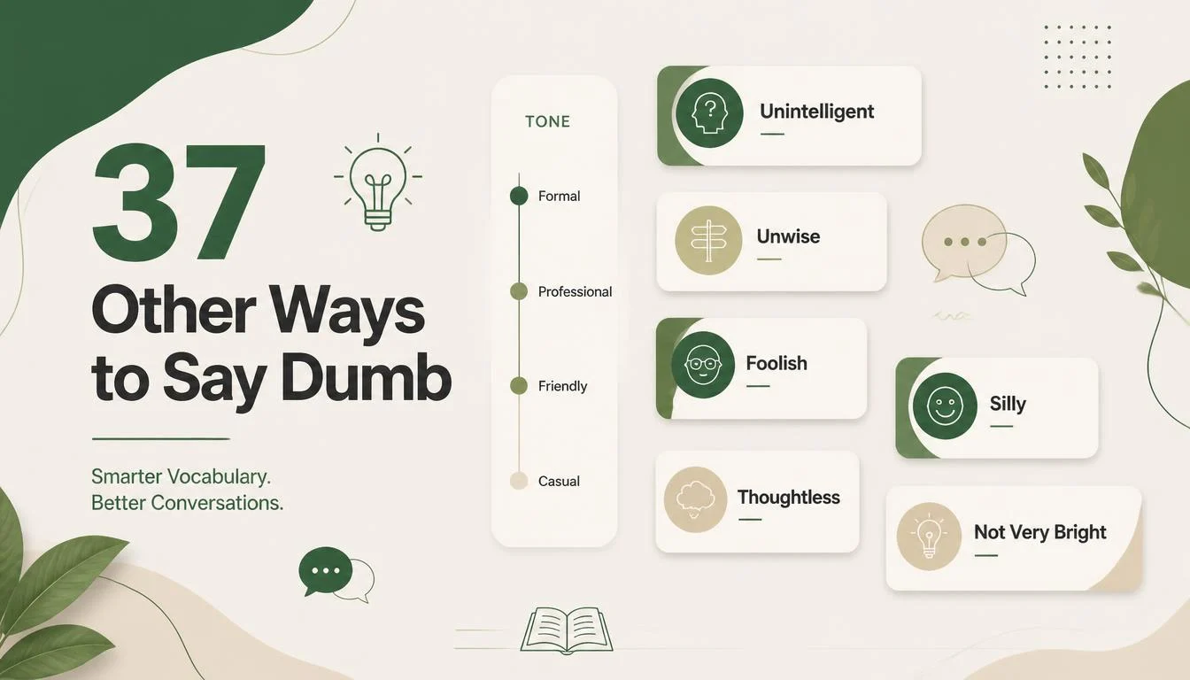 37 Other Ways to Say Dumb