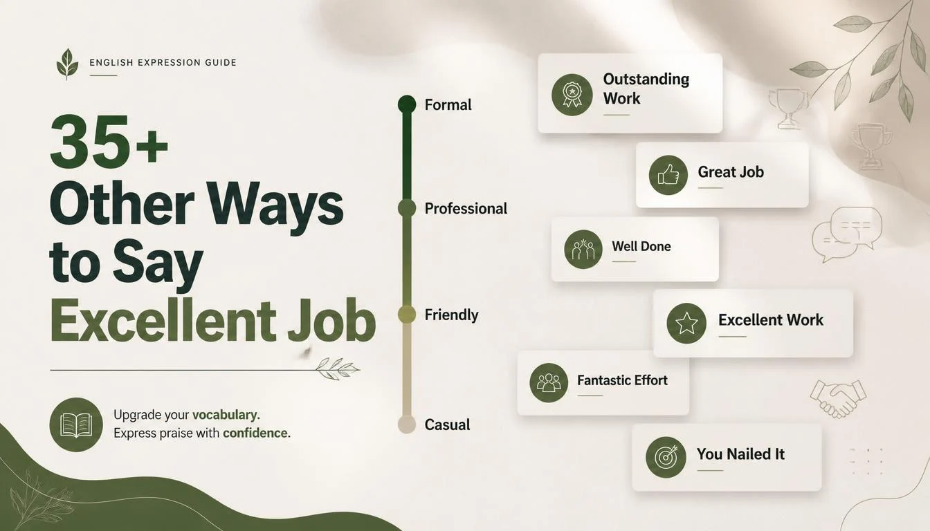 35+ Other Ways to Say Excellent Job