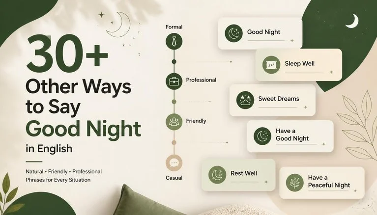 30+ Other Ways to Say Good Night in English