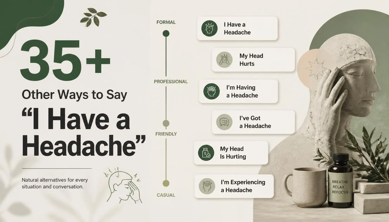 35+ Other Ways to Say I Have a Headache