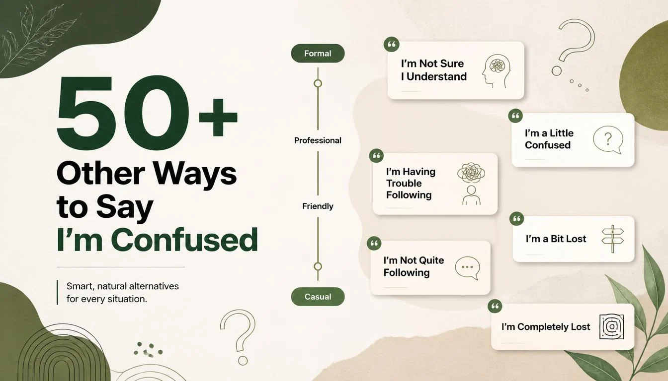 50+ Other Ways to Say I'm Confused
