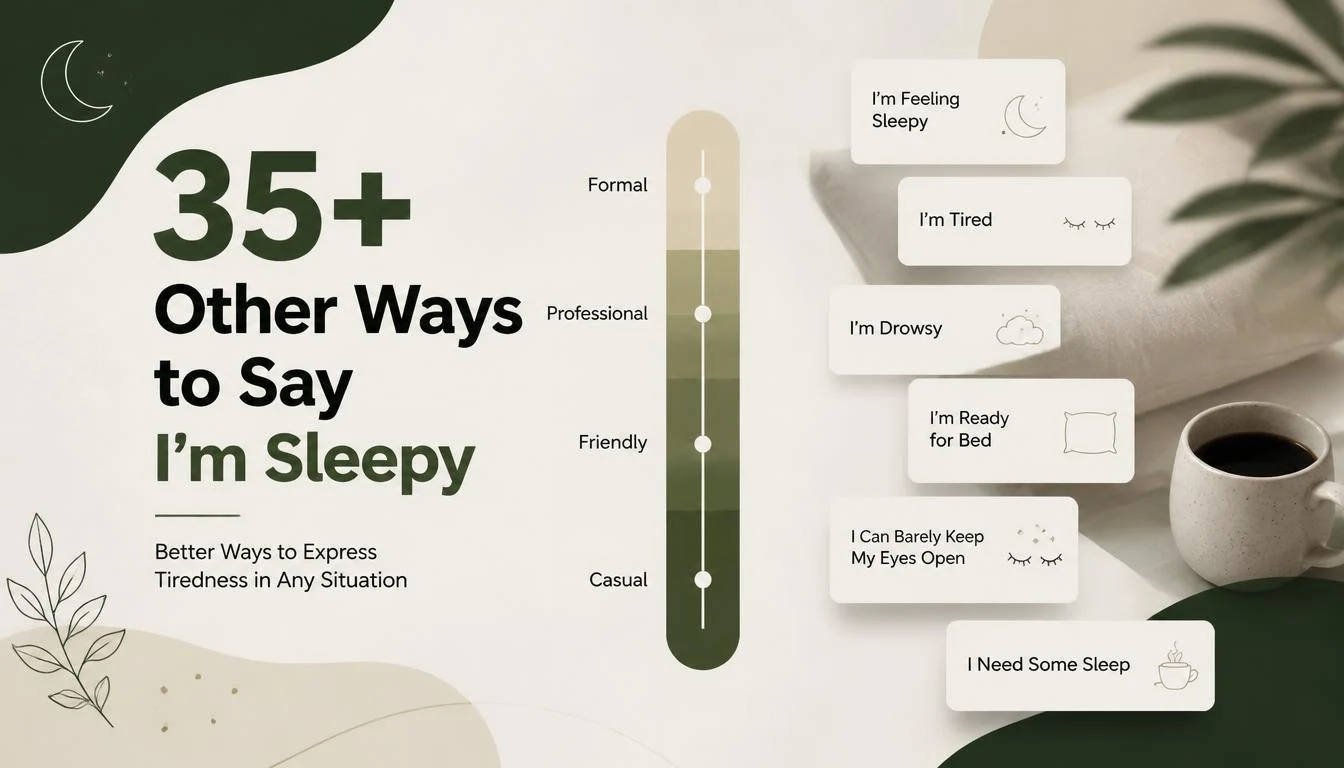 35+ Other Ways to Say I'm Sleepy