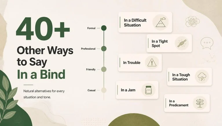 40+ Other Ways to Say In a Bind