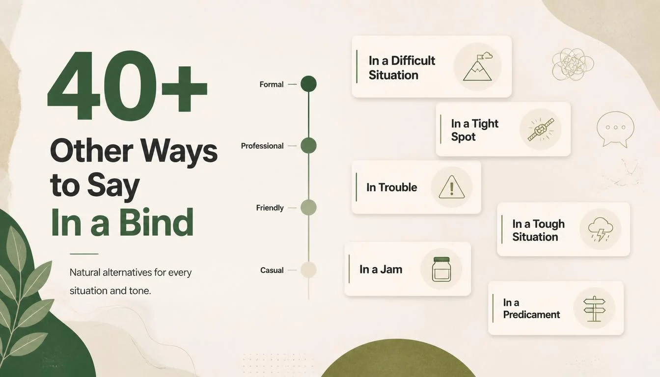 40+ Other Ways to Say In a Bind