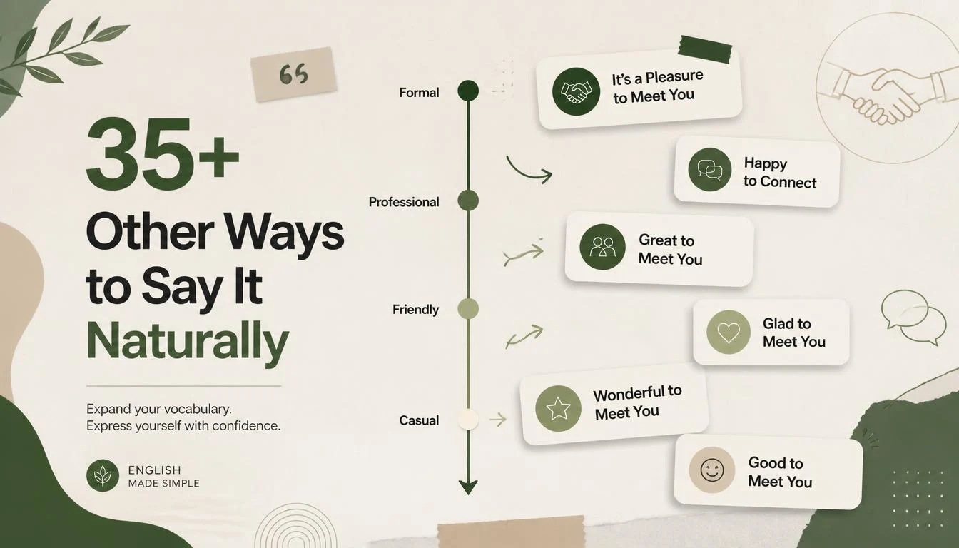 35+ Other Ways to Say It Naturally