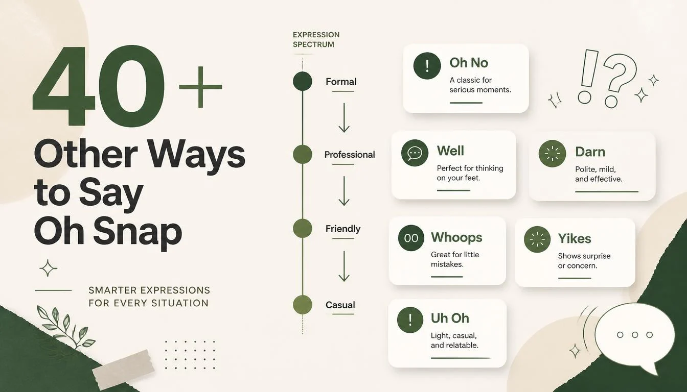 40+ Other Ways to Say Oh Snap