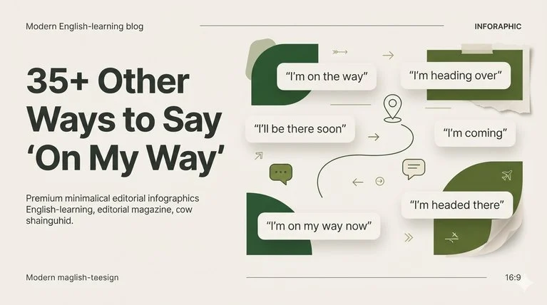 35+ Other Ways to Say "On My Way"