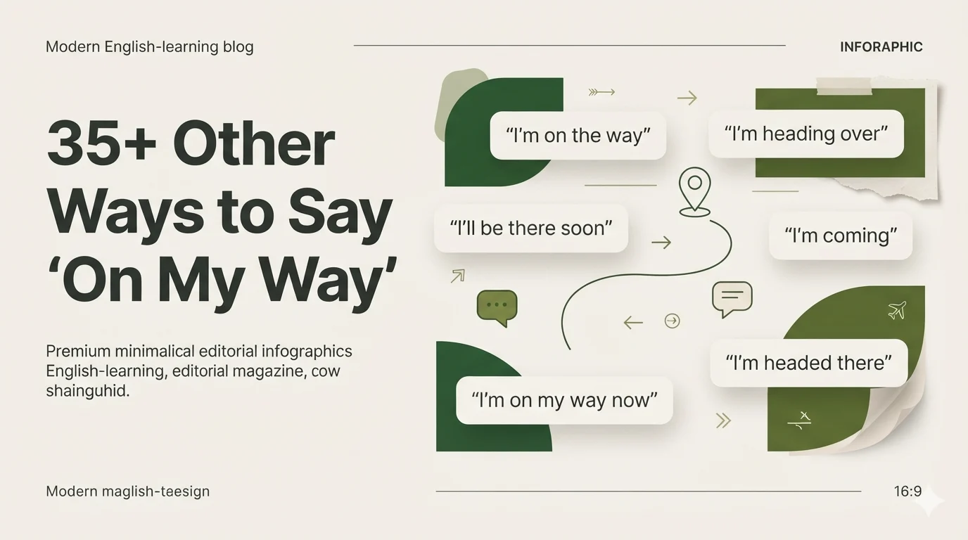 35+ Other Ways to Say "On My Way"