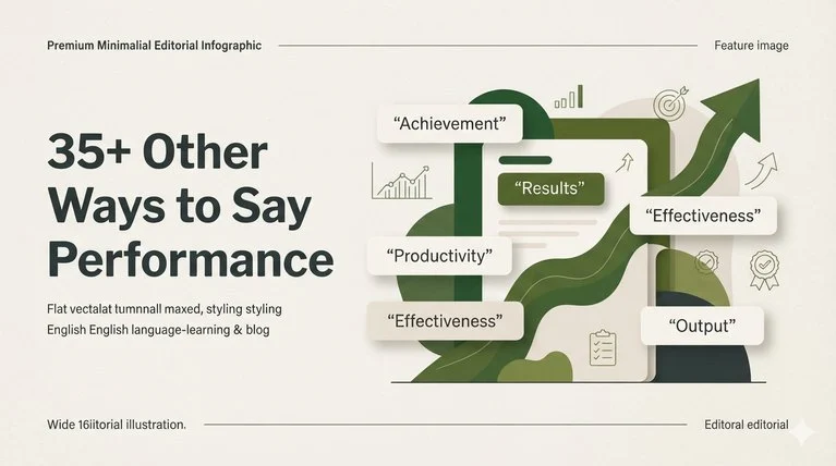 35+ Other Ways to Say Performance