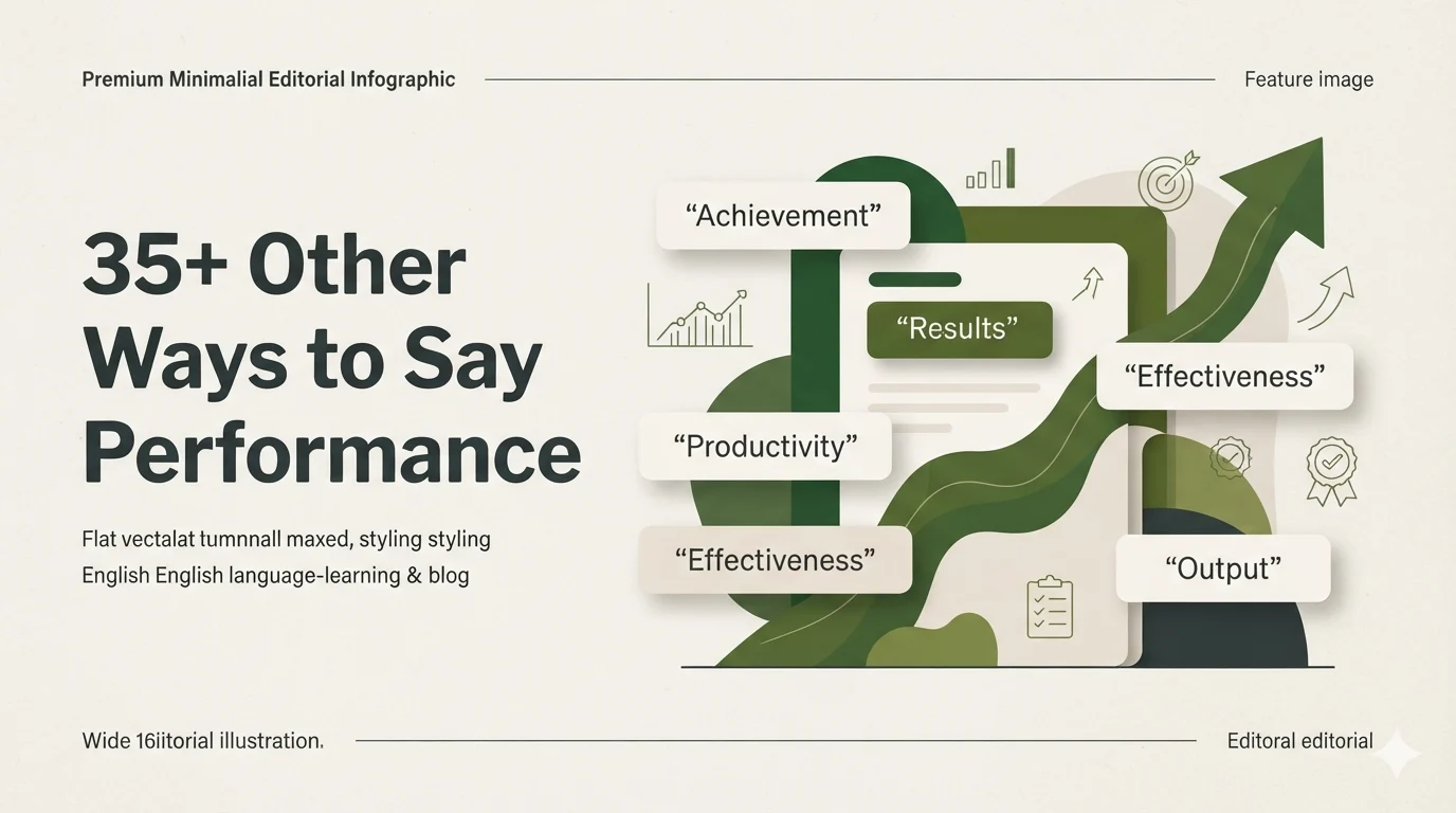 35+ Other Ways to Say Performance