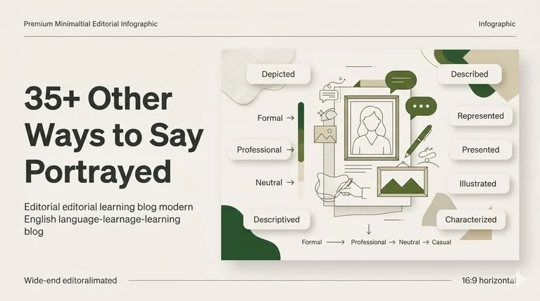 35+ Other Ways to Say Portrayed
