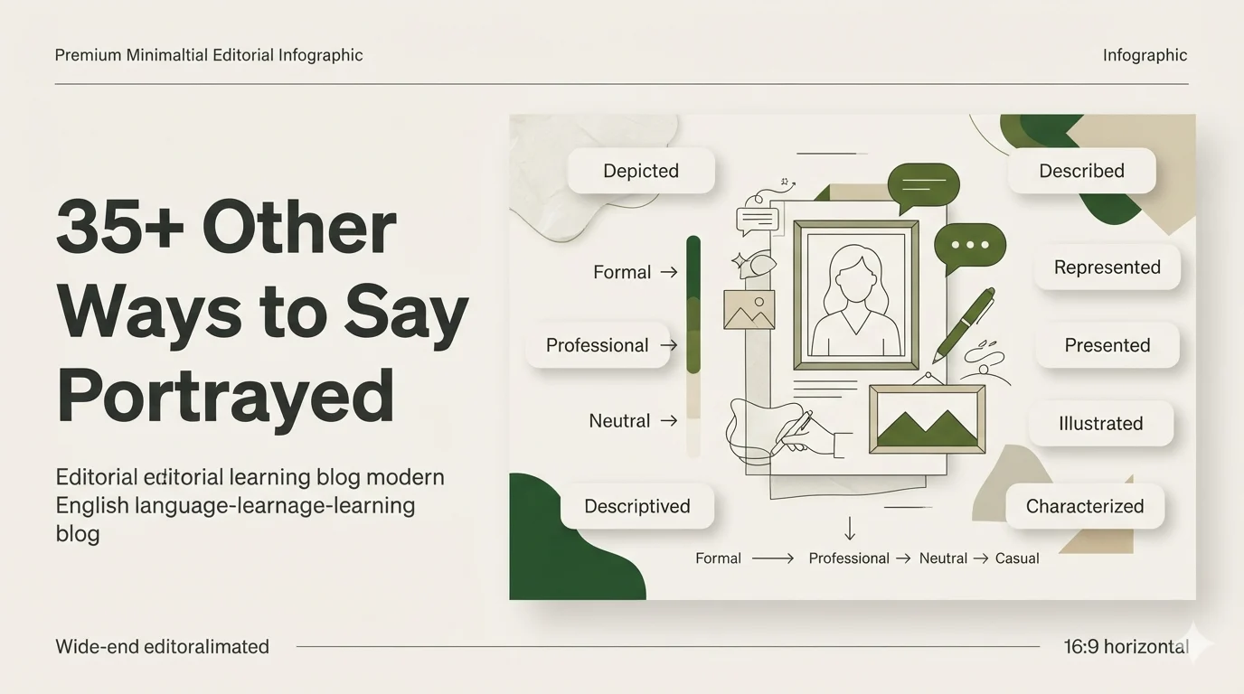 35+ Other Ways to Say Portrayed