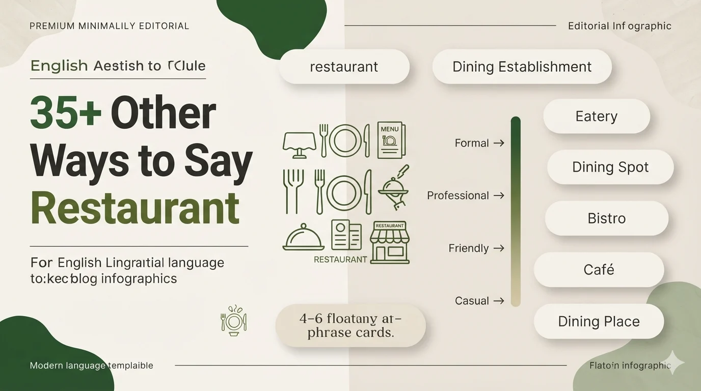 35+ Other Ways to Say Restaurant