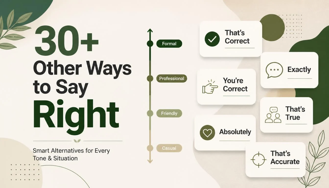 30+ Other Ways to Say Right