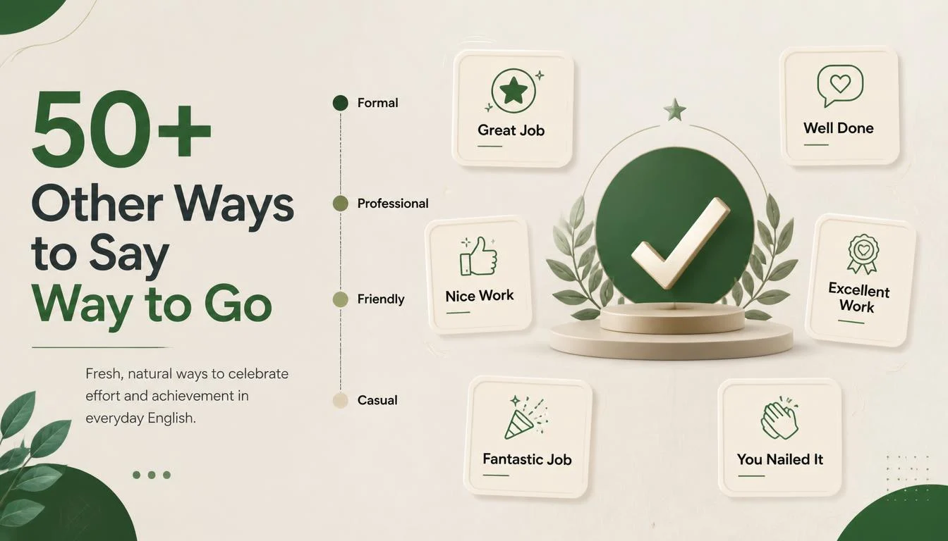 50+ Other Ways to Say Way to Go