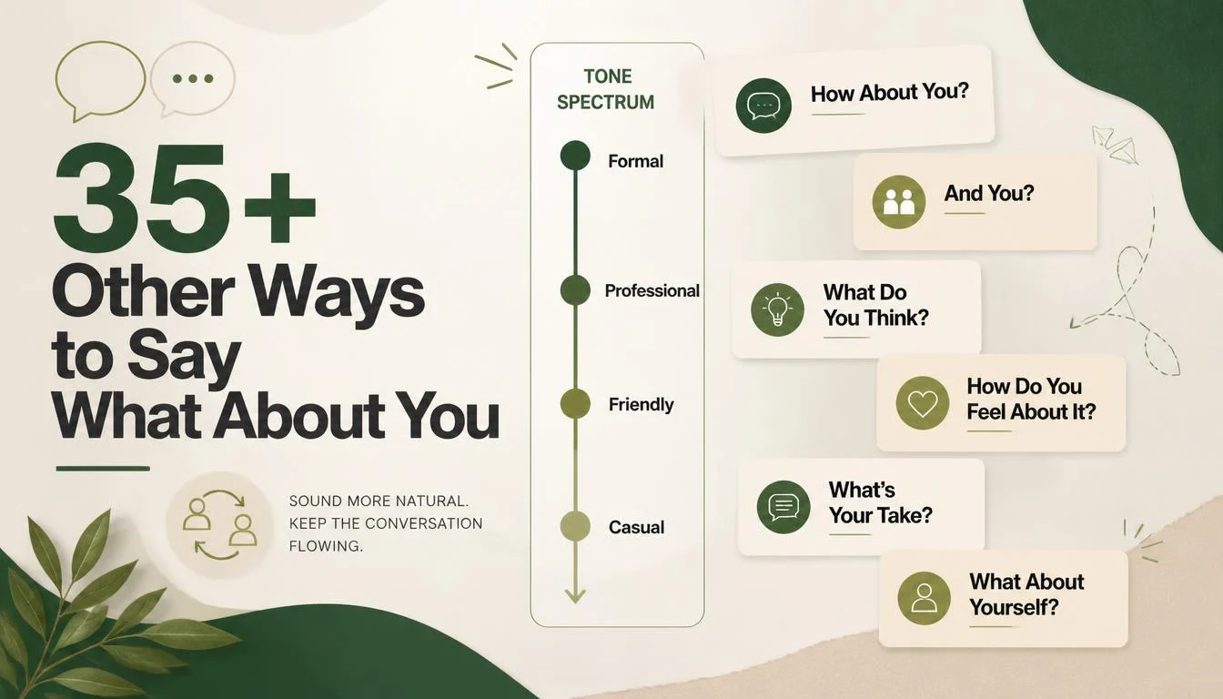 35+ Other Ways to Say What About You