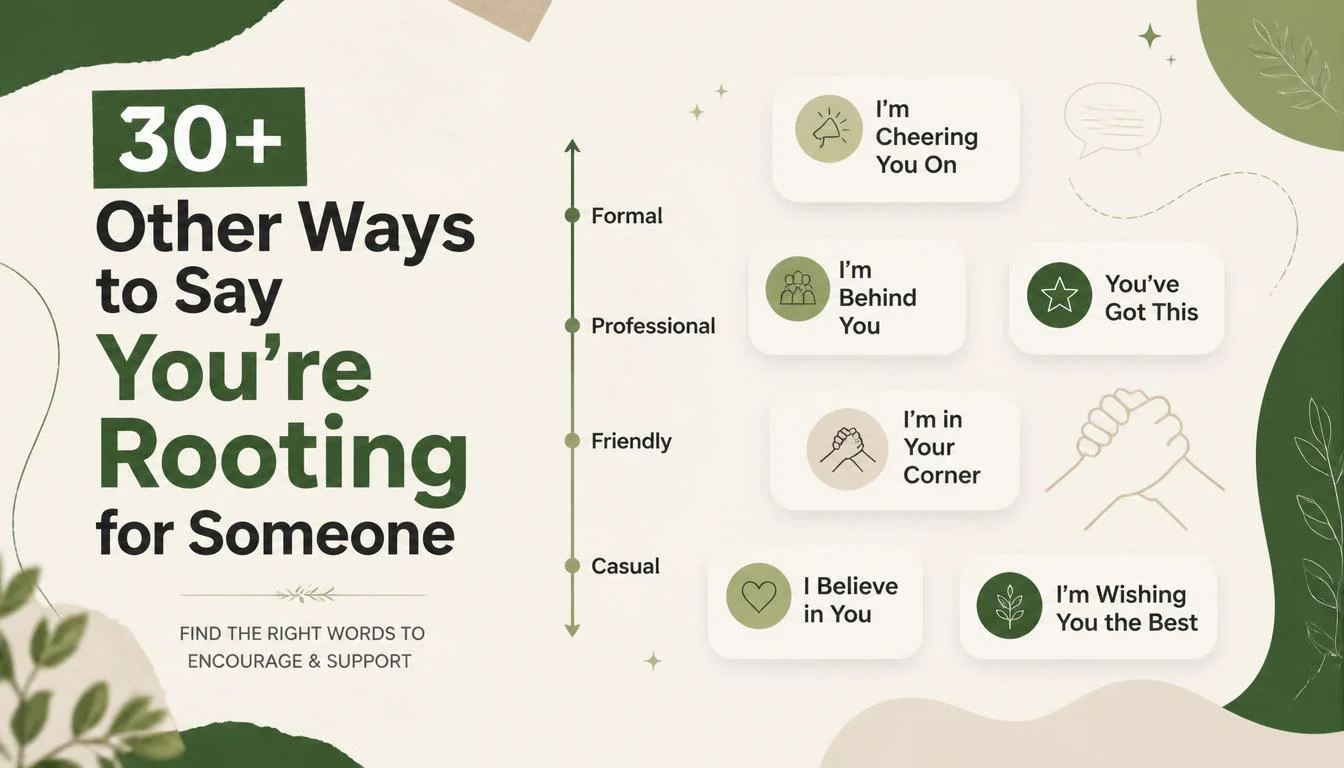 30+ Other Ways to Say You're Rooting for Someone
