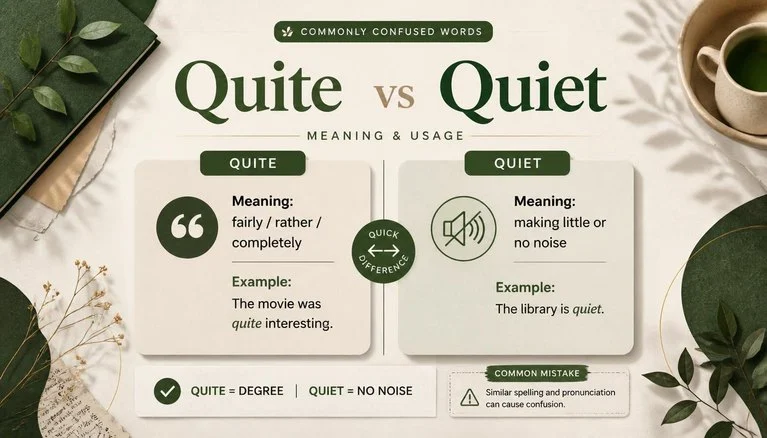Quite vs Quiet
