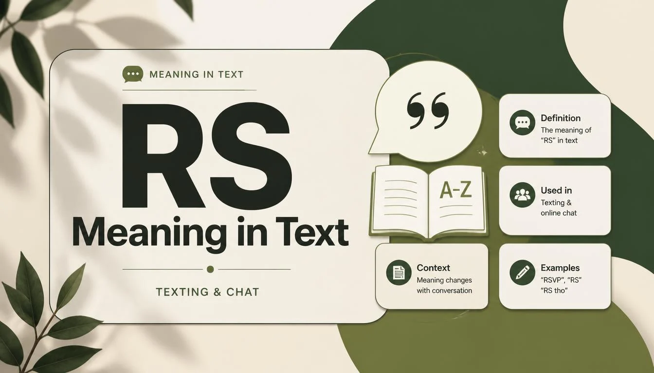 RS Meaning in Text