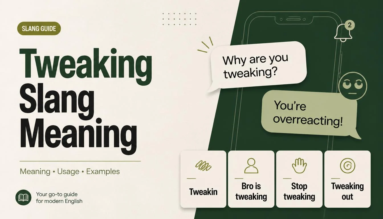 Tweaking Slang Meaning