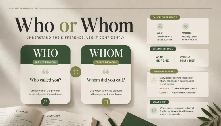Who or Whom