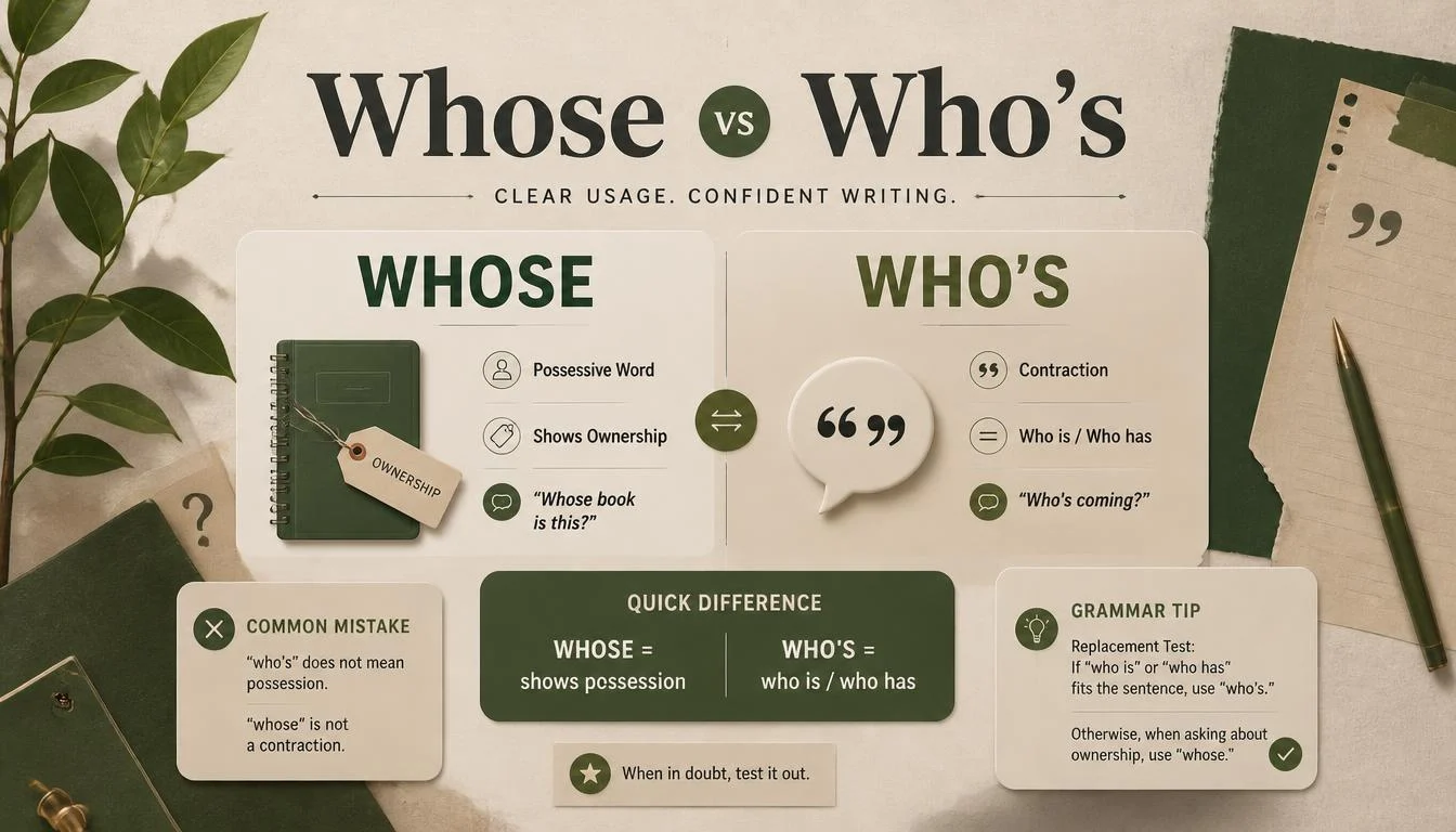 Whose vs Who's