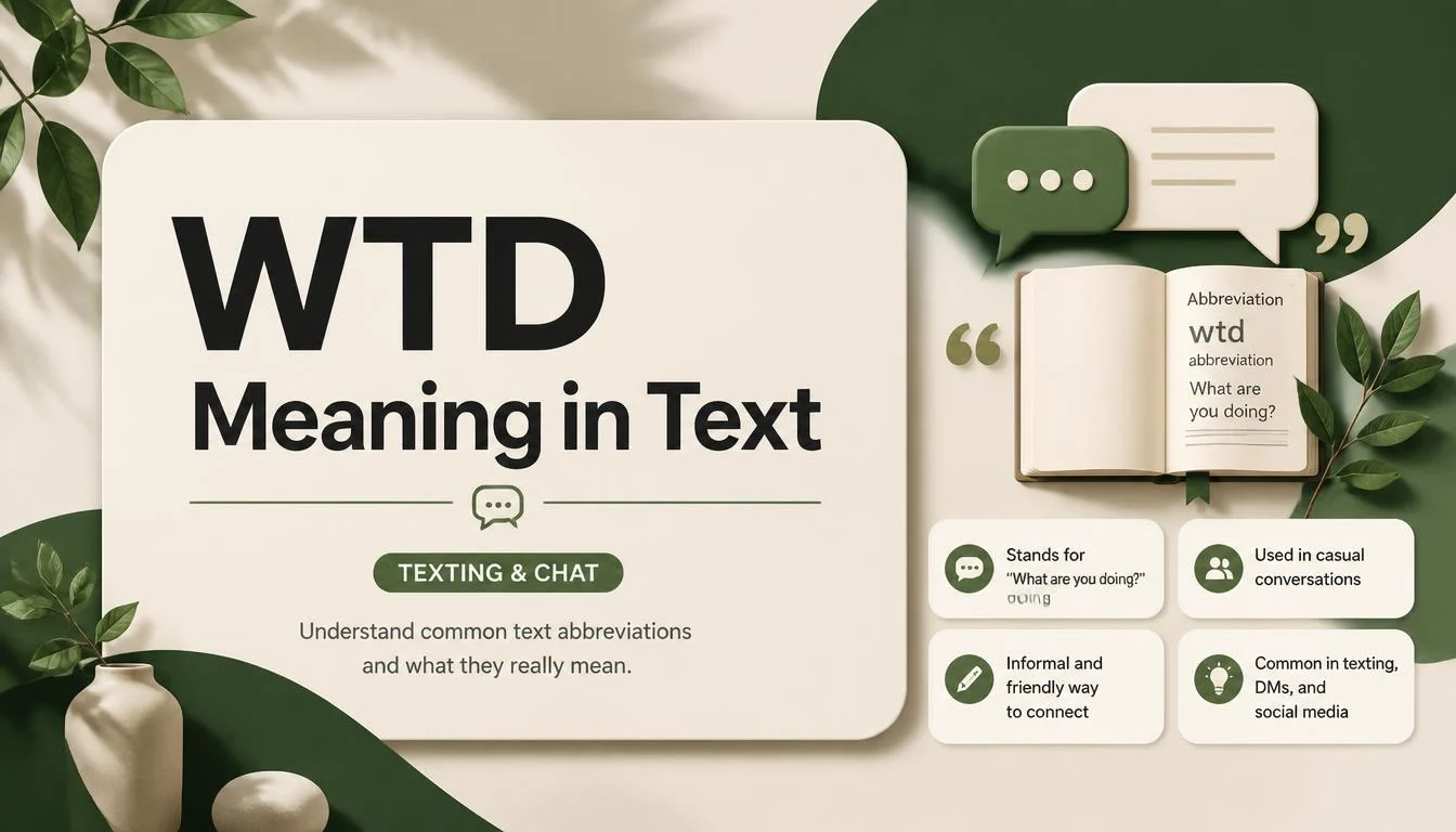 WTD Meaning in Text