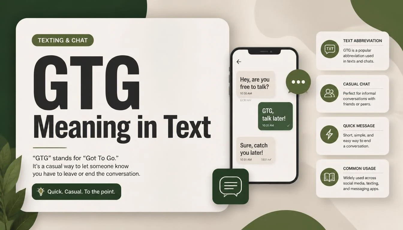GTG Meaning in Text