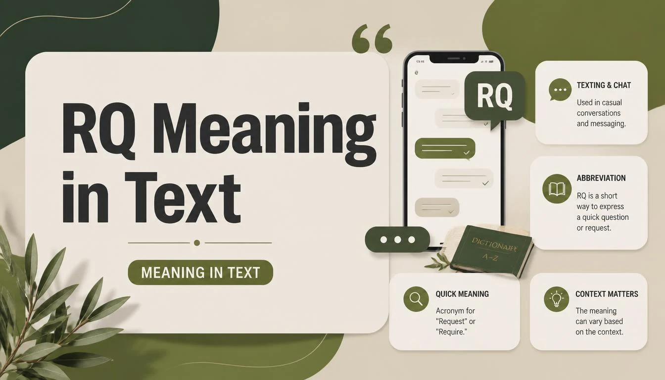 RQ Meaning in Text